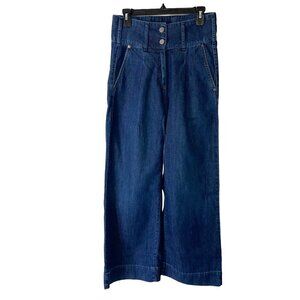 Just Female Roksan Trouser Jeans Womens Size Medium M Pure Cotton Denim Blue